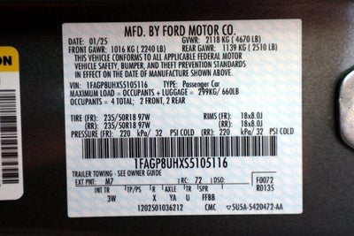 2025 Ford Mustang EcoBoost Premium