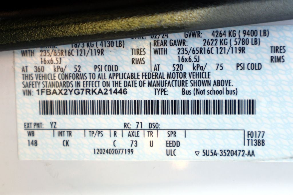 2024 Ford Transit-350 XLT