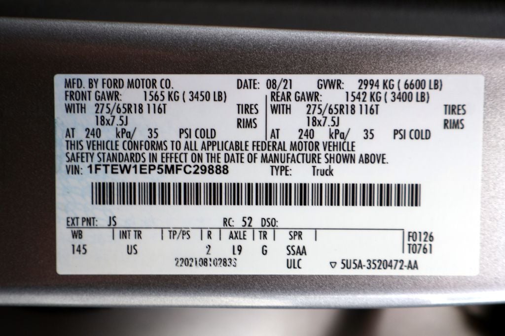 2021 Ford F-150 XLT