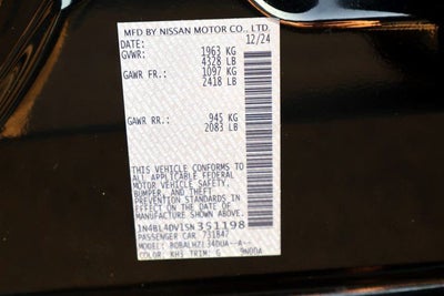 2025 Nissan Altima 2.5 SV