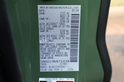 2024 Nissan Frontier SV