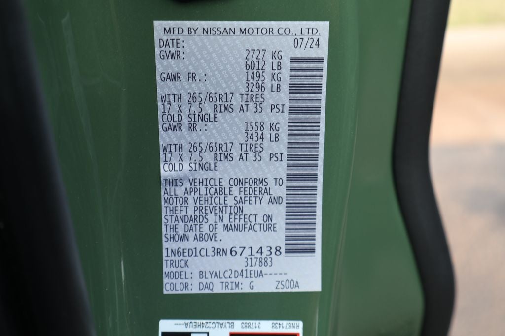 2024 Nissan Frontier SV