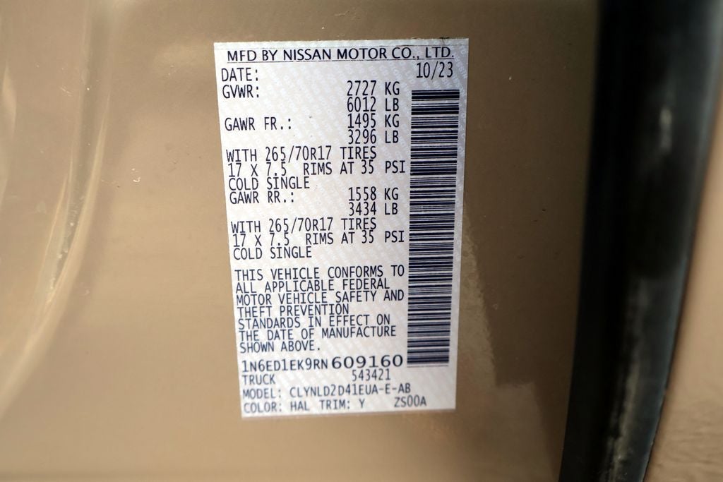 2024 Nissan Frontier PRO-4X