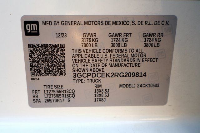 2024 Chevrolet Silverado 1500 Custom Trail Boss