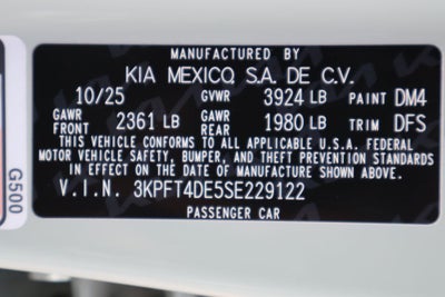 2025 Kia K4 LXS