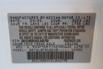 2025 Nissan Versa 1.6 S