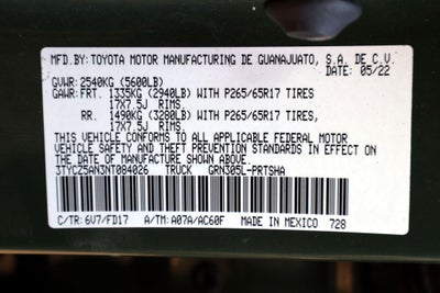 2022 Toyota Tacoma TRD Sport V6