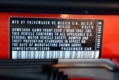 2019 Volkswagen Beetle 2.0T S