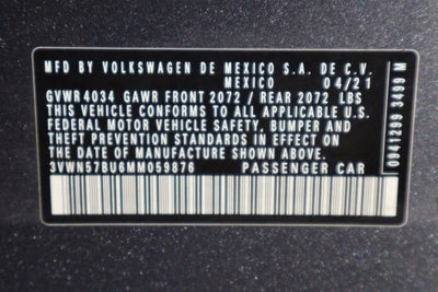 2021 Volkswagen Jetta 1.4T S