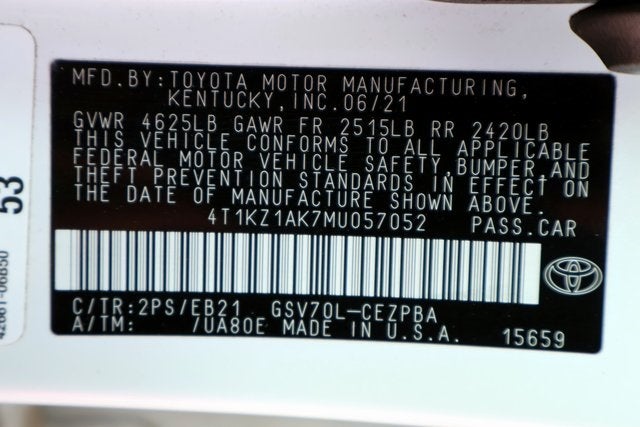 2021 Toyota Camry TRD V6